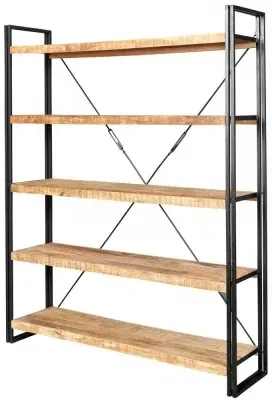 Bhuj Wide Shelving Unit - Natural