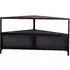 Chamba Corner TV Unit - Black, Wood and Iron