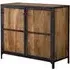 Chamba Industrial 90cm Small Sideboard - Brown, Wood and Iron