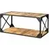 Chamba Industrial Coffee Table - Brown, Wood and Iron