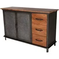 Coorg 125cm 2 Door Sideboard - Brown, Wood