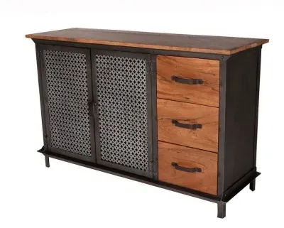 Coorg 125cm 2 Door Sideboard - Brown, Wood image