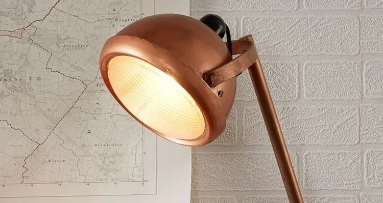 Copper Table Lamp - Lacquered Metal