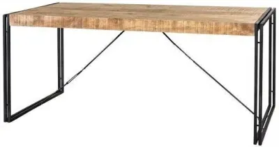 Cosmo Industrial 6-Seater Dining Table - Natural image