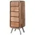 Dalhousie 5 Drawer Narrow Chest - Brown, Acacia Wood