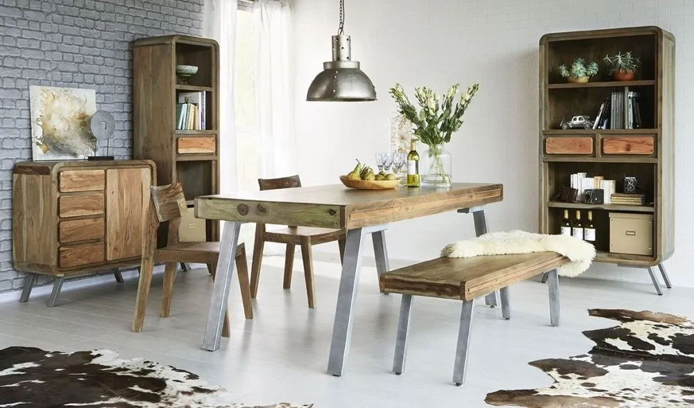 Dalhousie 6-Seater Dining Table - Brown, Acacia Wood