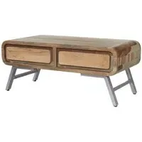 Dalhousie Acacia Wood Storage Coffee Table - Brown