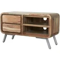 Dalhousie Industrial 110cm TV Unit - Brown, Acacia Wood