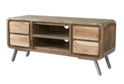 Dalhousie Industrial Acacia Wood 140cm TV Unit - Brown