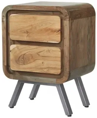 Dalhousie Industrial Lamp Table - Brown, Acacia Wood image