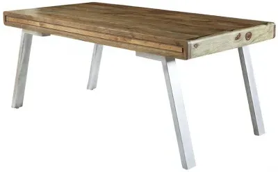 Dalhousie Large 6-Seater Dining Table - Brown, Acacia Wood