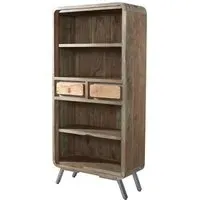 Dalhousie Large Bookcase - Brown, Acacia Wood