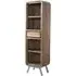Dalhousie Narrow Bookcase - Brown, Acacia Wood