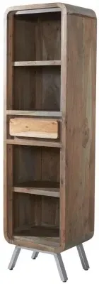 Dalhousie Narrow Bookcase - Brown, Acacia Wood image