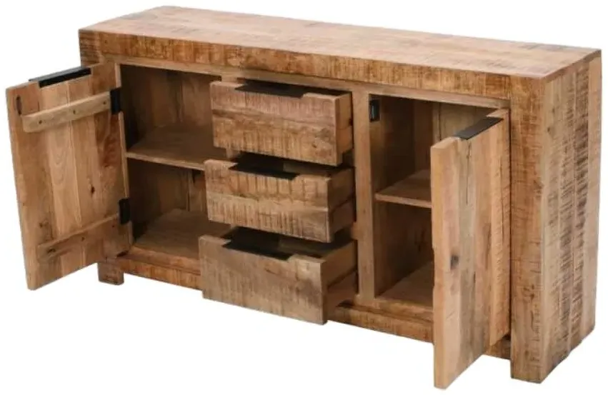 Dispur 145cm Medium Sideboard - Brown, Mango Wood