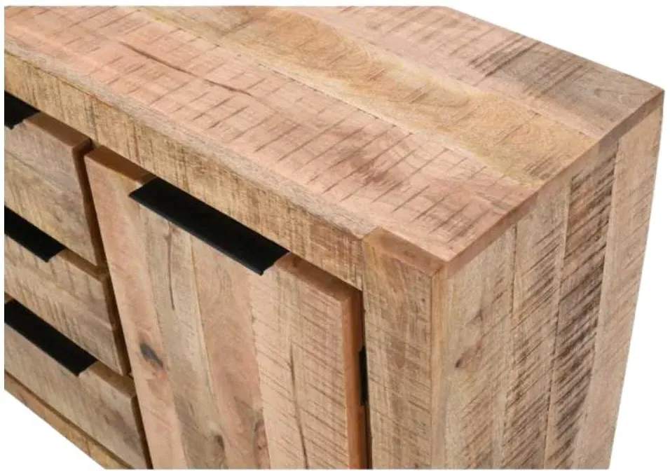 Dispur 145cm Medium Sideboard - Brown, Mango Wood