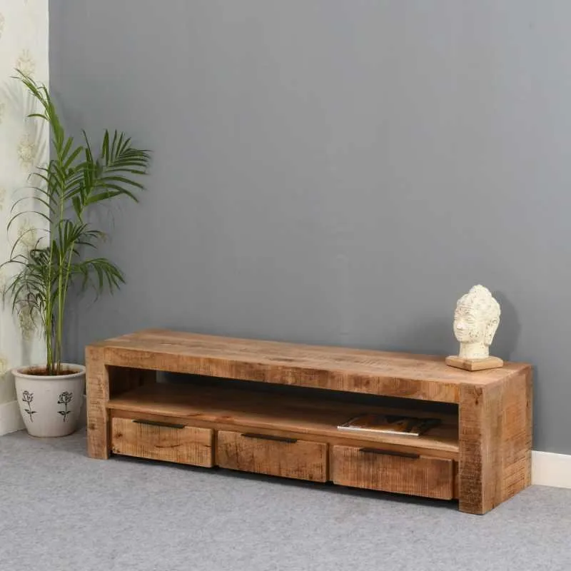 Dispur 150cm TV Unit - Brown, Mango Wood