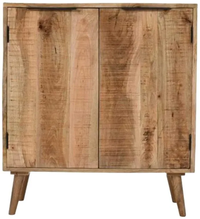 Dispur 2 Door Drinks Cabinet - Brown, Mango Wood