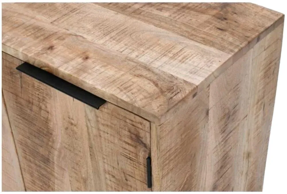 Dispur 2 Door Drinks Cabinet - Brown, Mango Wood