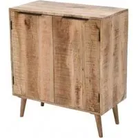 Dispur 2 Door Drinks Cabinet - Brown, Mango Wood