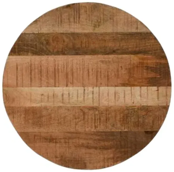 Dispur 2 Seater Round Dining Table - Brown, Mango Wood