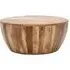 Dispur Drum Coffee Table - Brown, Mango Wood