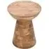 Dispur Round Side Table - Brown, Mango Wood