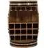 Dispur Solid Mango Wood Barrel Wine Cabinet - Brown