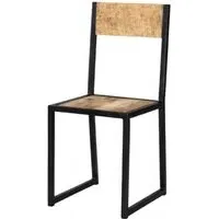 Dispur Solid Mango Wood Dining Chair - Brown
