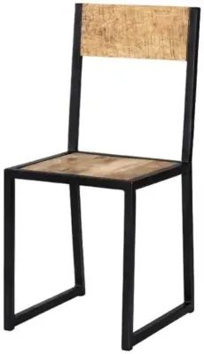 Dispur Solid Mango Wood Dining Chair - Brown image