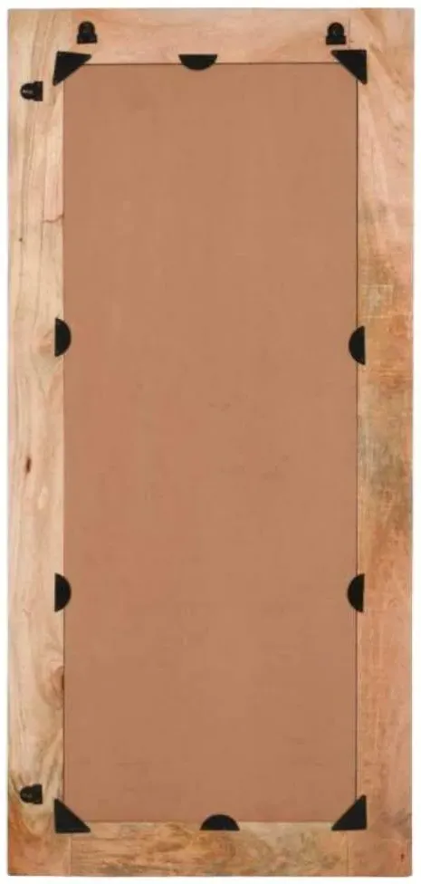 Dispur Solid Mango Wood Wall Mirror - Brown