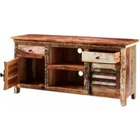 Diu 150cm TV Unit - Brown, Reclaimed Wood