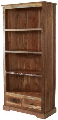 Diu Large Bookcase - Brown, Reclaimed Wood image