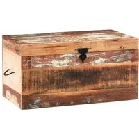 Diu Reclaimed Wood Trunk Box - Brown