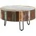 Diu Round Coffee Table - Brown, Reclaimed Wood
