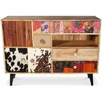 Gaya 3 Door Sideboard - Multi Coloured