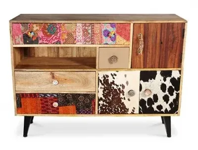 Gaya 3 Door Sideboard - Multi Coloured