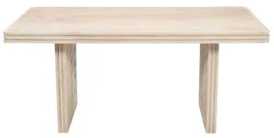 Hanover Ribbed 6 Seater Dining Table - Lacquered, Mango Wood