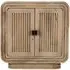 Hanover Ribbed Carved 2 Door Cabinet - Natural Oak, Mango Wood