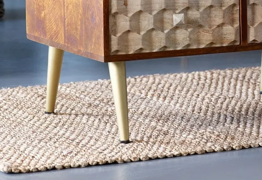 Imphal Mango Wood Geometric 2 Drawer Coffee Table - Two Tone