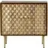 Imphal Mango Wood Geometric 85cm Small Sideboard - Two Tone
