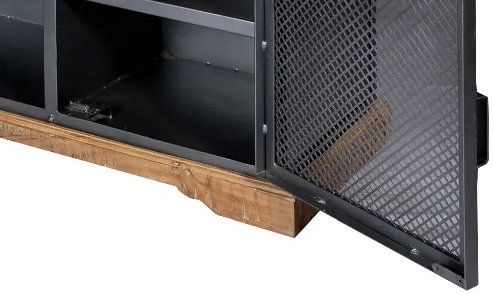 Jammu Industrial 140cm TV Unit - Gun Metal