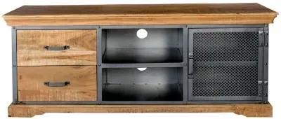Jammu Industrial 140cm TV Unit - Gun Metal