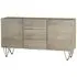 Kaza 160cm Large Sideboard with Gold Inlay - Light Natural, Mango Wood