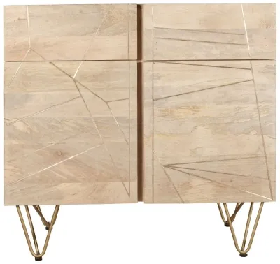 Kaza 90cm Small Sideboard - Light Natural, Mango Wood image