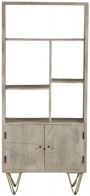 Kaza Bookcase - Light Natural, Mango Wood