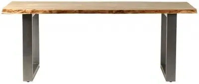 Kota Live Edge 8 Seater Dining Table - Matt Lacquer, Acacia Wood image