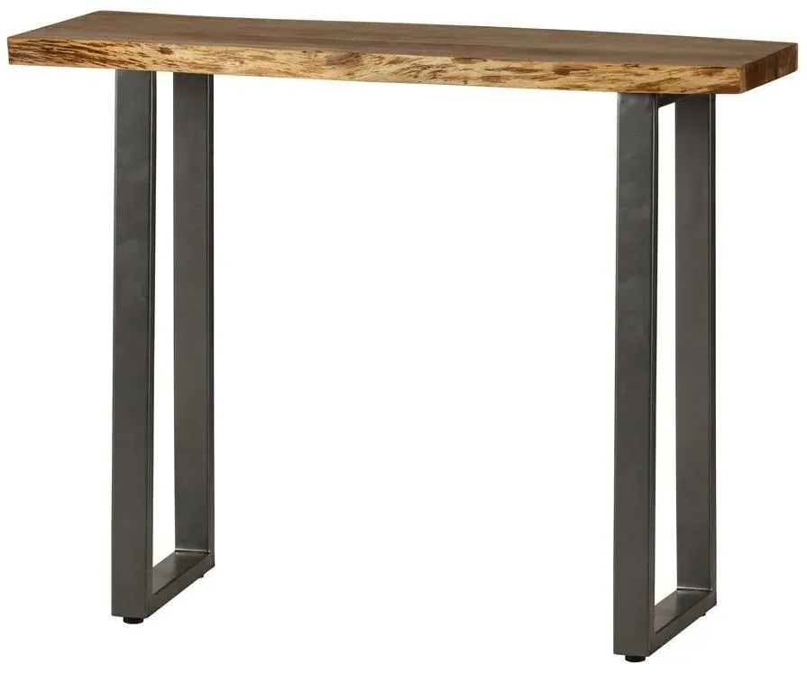 Kota Live Edge Console Table - Matt Lacquer, Acacia Wood