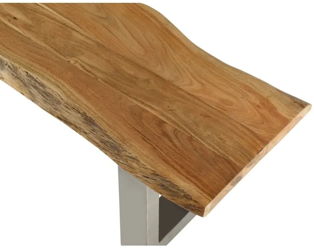 Kota Live Edge Dining Bench - Acacia Wood
