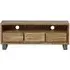Kota Live Edge Solid Acacia Wood 140cm TV Unit - Matt Lacquer